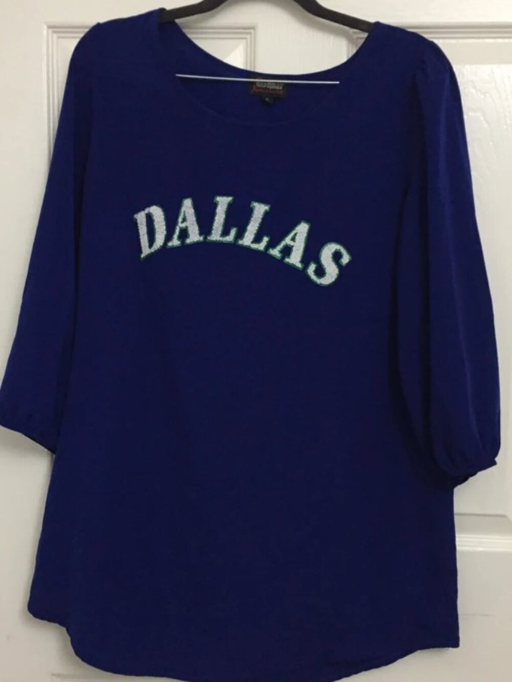 Dallas Mavericks Gameday Couture Beaded Blouse